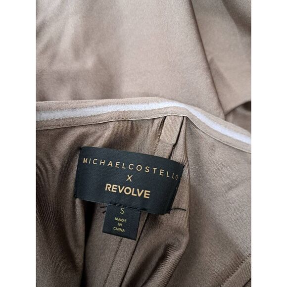 Michael Costello womens small dressbodycon sexy tan light brown long cocktail - Picture 8 of 8